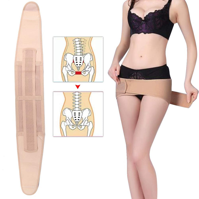 Pelvic Correction Support Belt,Compression Adjustable Sacroiliac Hip Waist Compression Belt Breathable Sacroiliac Hip Waist Compression Strap Postpartum Pelvic Hip Recovery Anti-Slip Belt Shaper Body XXL - NewNest Australia