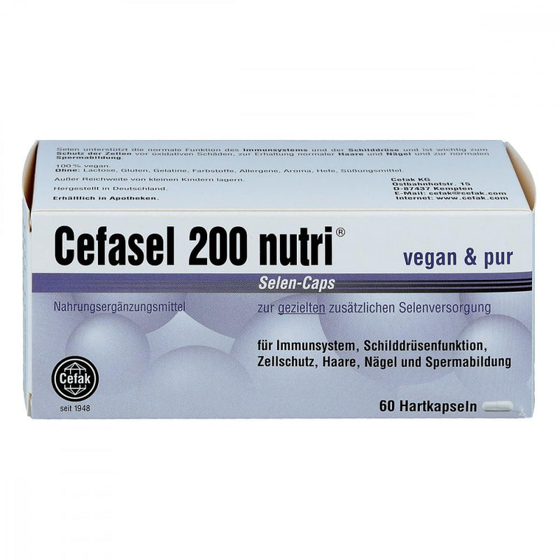 CEFASEL 200 nutri selenium caps - NewNest Australia