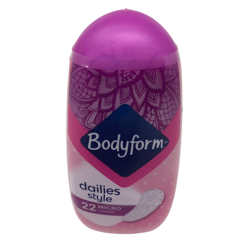 Bodyform Micro Liners Dailies Style Panty Liners for Women x22 Discreet Liners Per Pack Multipack Bulk Buy Containing 4 Packs (88 Pant Liners Total) - NewNest Australia