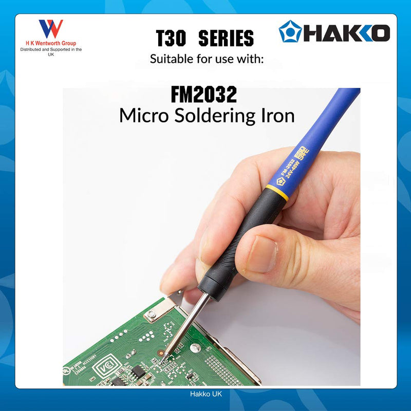 Hakko T30-J R0.2mm/40 deg. x 3mm x 3mm Bent Tip for FM-2032 - NewNest Australia