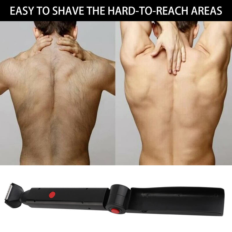 Electric back razor men, hair removal and body razor, electric back razor USB foldable hair body shaving trimmer - NewNest Australia