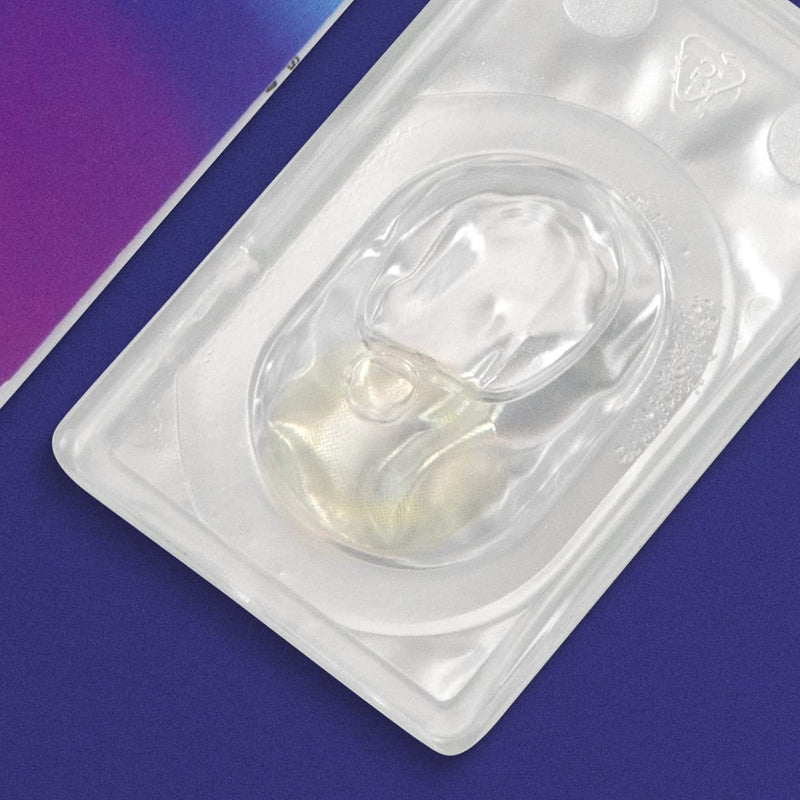 Glamlens Keira Gray Gray + Container | Very Strong Opaque Natural Gray Contact Lenses Colored Monthly Contact Lenses Made Of Silicone Hydrogel | 1 Pair (2 Pieces) | Slide 14.20 | Without Strength - NewNest Australia