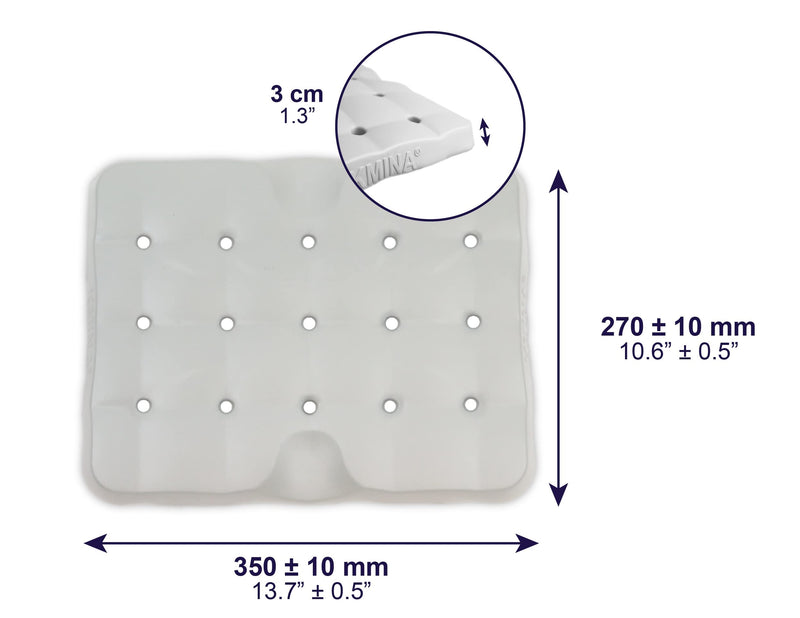 KMINA - Shower Seat Cushion Waterproof (13.7"x10.6"x1.3", Stool Not Included), Cushion for Shower Seat, Shower Chair Cushion, Shower Stool Cushion, Kneeling Pads for Gardening - Made in Europe - NewNest Australia