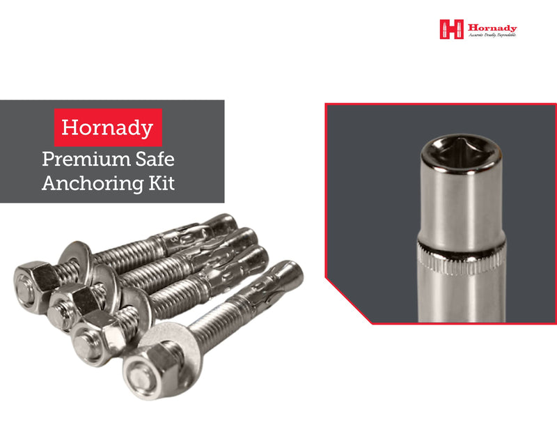 Hornady Premium Safe Anchoring Kit, 95851 - Securely Anchor Your Gun Safe into Concrete Floors for Maximum Security - Helps Keep Your Safe Level, Prevent Tipping, and Deter Thieves - NewNest Australia