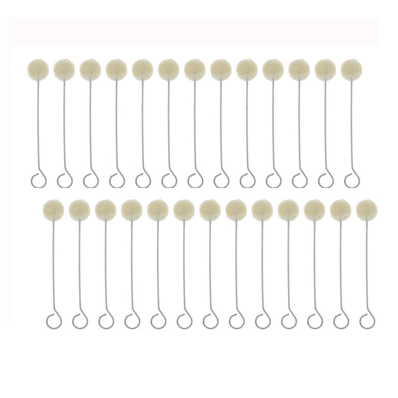 50 Pieces Wool Daubers Ball Brush Leather Dye Dauber Dyeing Applicator with Metal Handle for DIY Crafts Projects - NewNest Australia