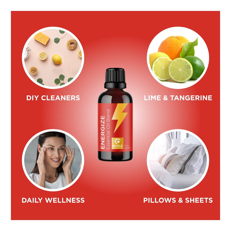 Citrus Essential Oils Blend for Diffuser - Invigorating Citrus Oil Diffuser Essential Oils with Energizing Lemon Orange and Lime Essential Oil - Pure Aromatherapy Oils for Diffuser Citrus Blend Oil Energize - NewNest Australia