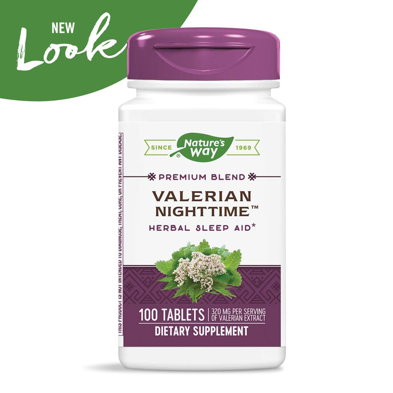 Nature’s Way Valerian Nighttime, Herbal Sleep Aid, 320 mg per Serving, Gluten-Free, 100 Tablets - NewNest Australia