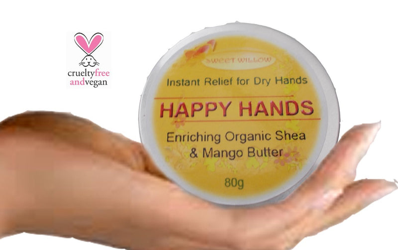 Sweet Willow®Happy Hands Organic Shea Butter Penetrating Dry Hand Therapy Protecting And Nourishing Dry Cracked Hands - NewNest Australia