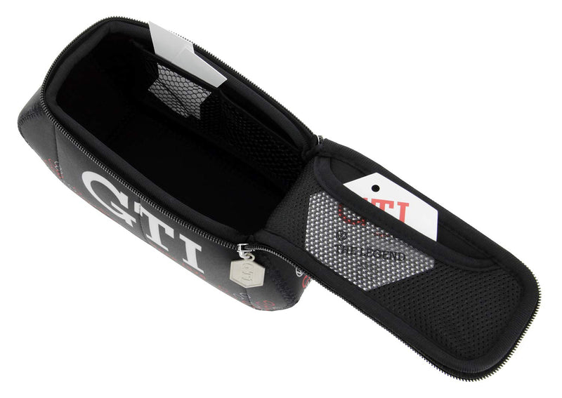 BRISA VW Collection - Volkswagen Golf GTI 3D Neoprene Small Universal Bag - Makeup, Travel, Cosmetic Bag (Neoprene/Hexagon/Black) Small (22.5 x 12 x 9 cm) Hexagon/Black - NewNest Australia