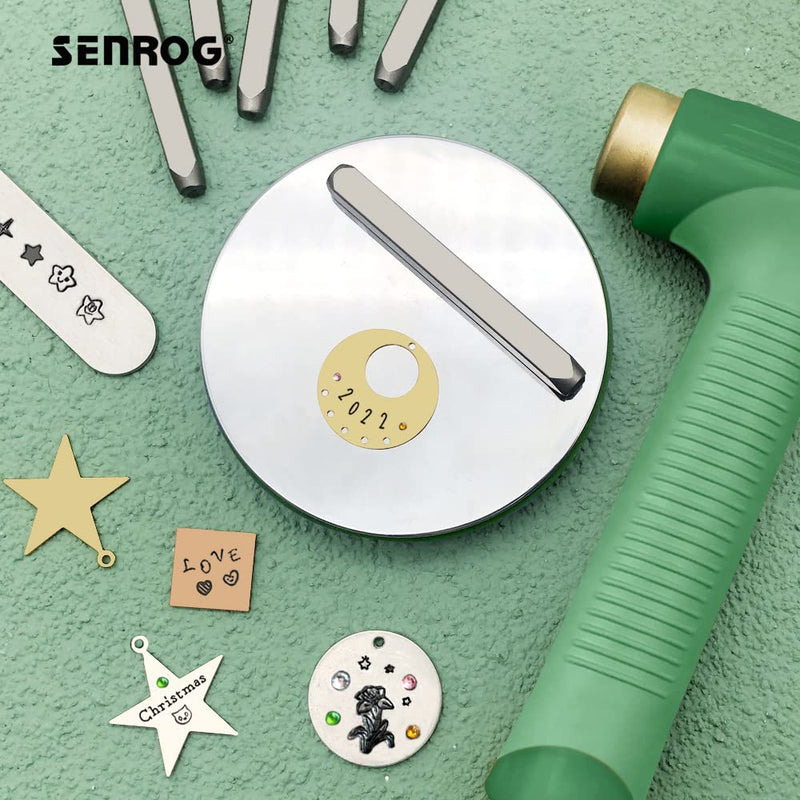 Senrog Metal Bench Block for Jewelry Stamping Making (No Rebound),Size:Dia.:3 Inch (76mm) and Height: 9/16 Inch (14mm),Steel Bench Block Made of Alloy Steel, Mirror Surface and Chrome-Plating - NewNest Australia