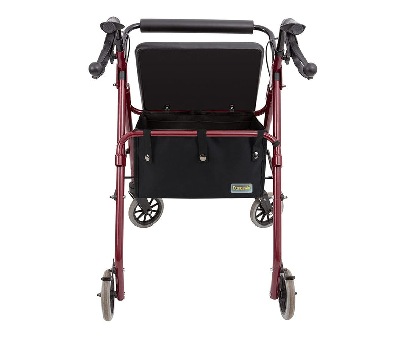 Dongawin Walker Bag Under Seat for Wheel Rollator, Rollator Bag Tote Organizer Pouch Storage to Walkers for Senoirs, Walker Accessories. (large, black) large - NewNest Australia