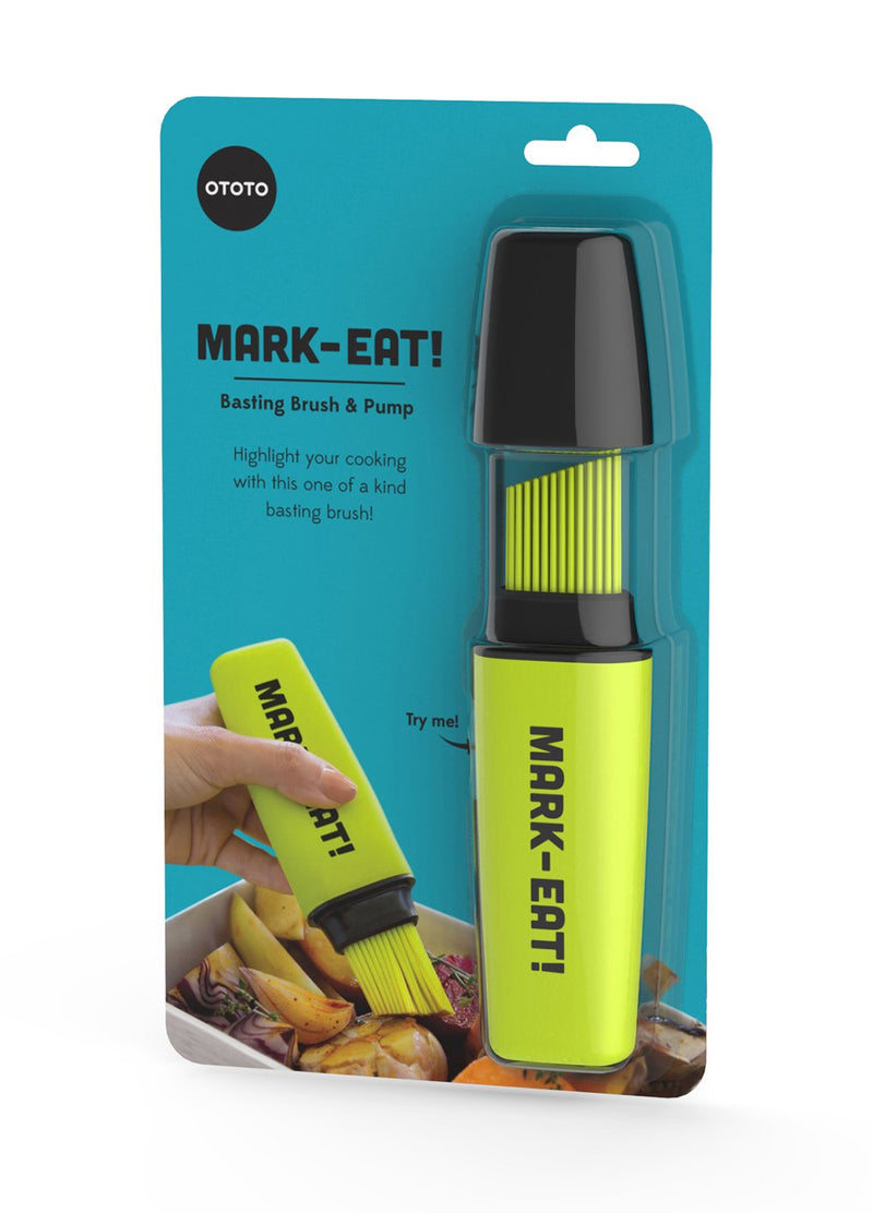 NewNest Australia - OTOTO Mark Eat | Highlighter Pastry Brush, 23x12x3 cm, Yesllow & Black 