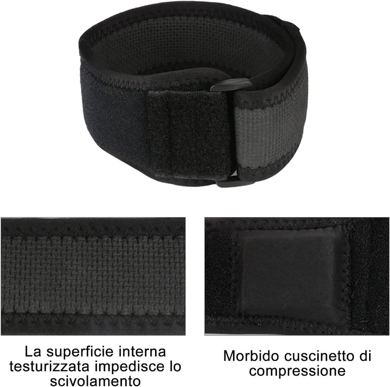 supregear IT Band Strap, Adjustable Iliotibial, Knee, Thigh, Hip & ITB Syndrome Compression Wrap Support, Breathable Patellar Tendonitis and Osgood Schlatters Stabilizer Brace for Men and Women Black - NewNest Australia