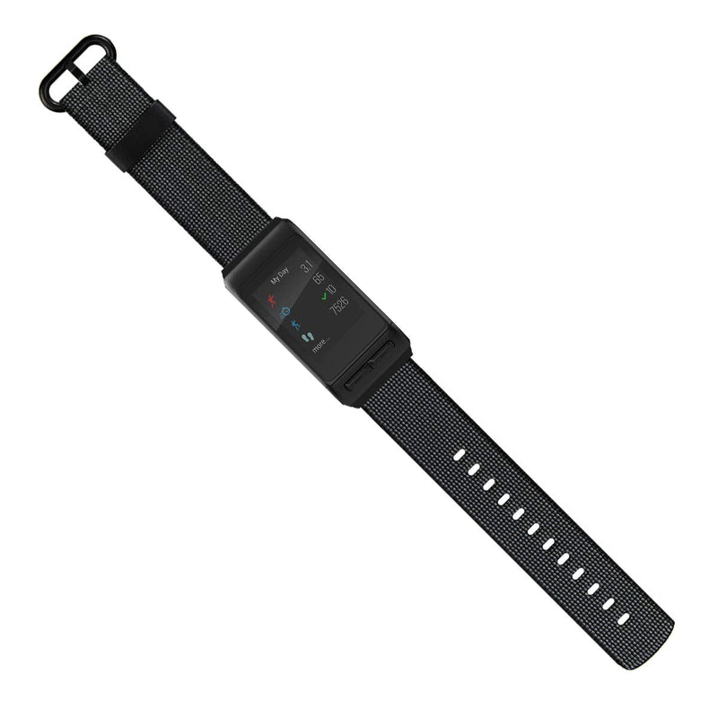 C2D JOY Classic Nylon Weave Band Compatible with Garmin vivoactive HR Watch Bands Replacement Accessory Strap Large (Fits 6.7-9.0" wrists) Black - NewNest Australia