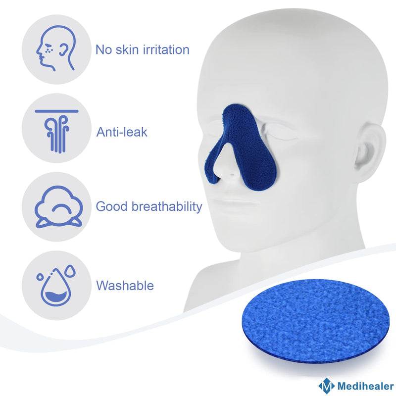 12 Pack CPAP Nose Pads- Comfort Nose Pad for Avoiding Leaks, Red Mark, Pressure on Nose Bridge, Can Be Trimmed to Fit Most Masks , Great Value Supplies by Medihealer. - NewNest Australia