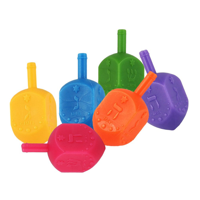 NewNest Australia - Zion Judaica Hanukkah Value Kit - Full Size Solid Menorah 44 Colored Candles Complete Hanukkah Guide Booklet 6 Colored Dreidels Sack of Milk Belgian Hanukkah Coins Gelt - All Essentials in 1 Box 