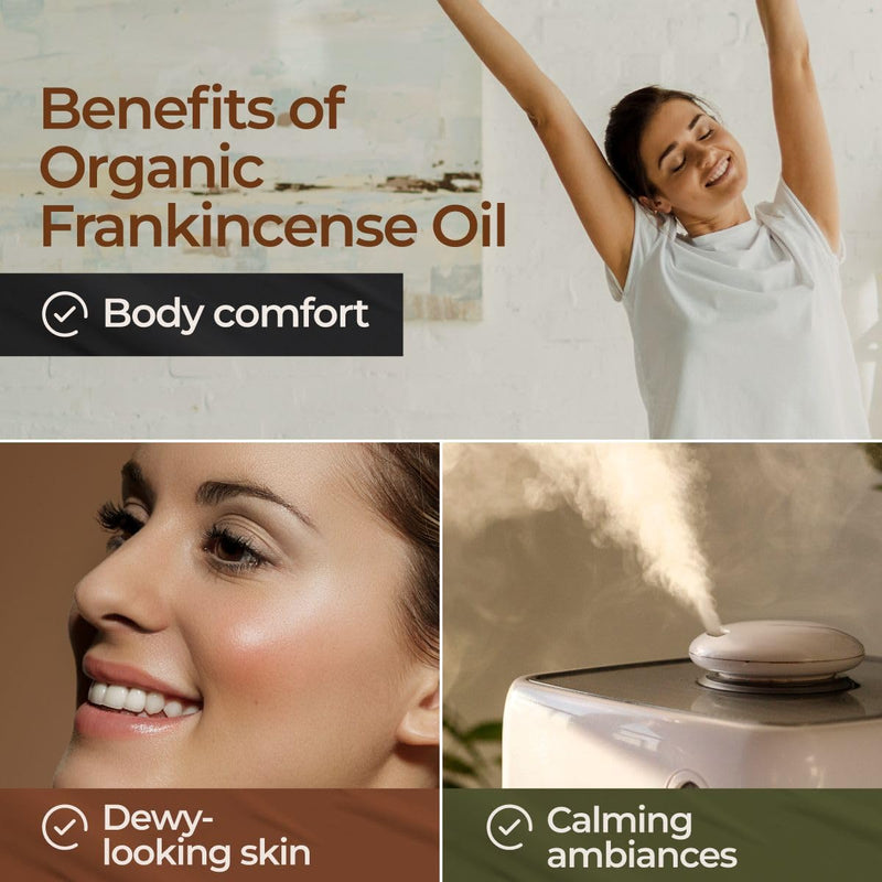 Gya Labs Frankincense Essential Oil For Pain - 100% Natural Therapeutic Grade Pure Organic Frankincense Oil For Skin - Frankincense Essential Oil For Face And Diffuser (10Ml) - NewNest Australia