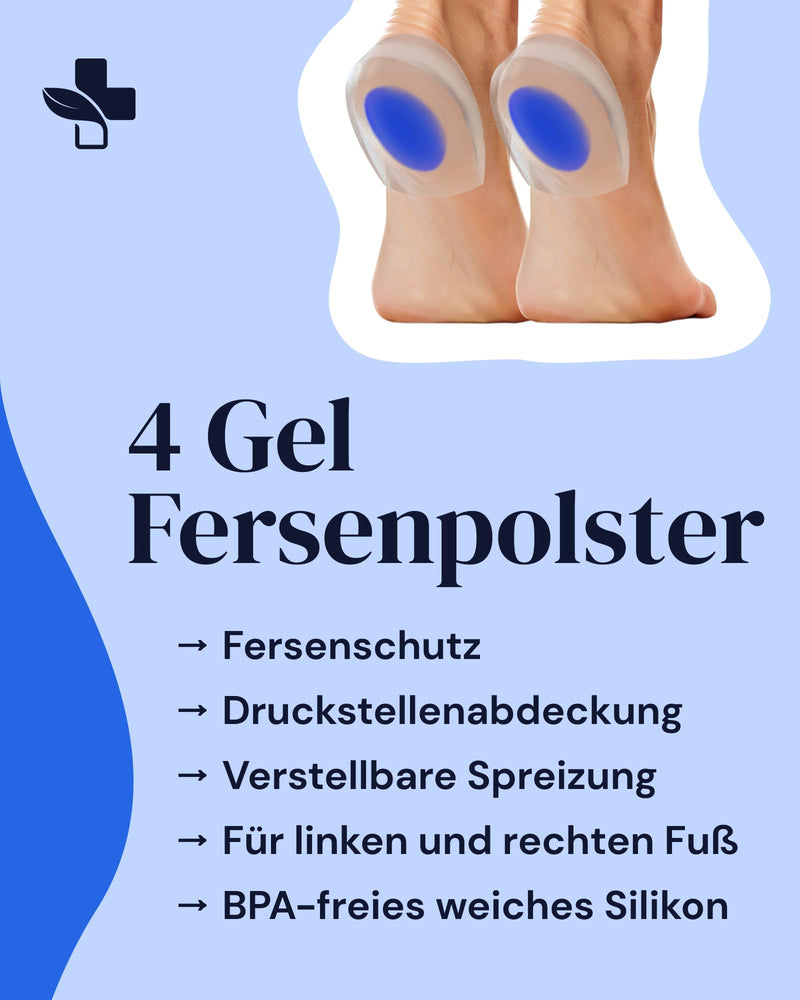 YogaMedic heel pads for shoes, heel spurs, Achilles tendon, plantar fasciitis, heel insoles, gel cushions for comfort, shoe heel cushions, orthopedic gel insoles, 4x medium-soft 40-45 - NewNest Australia