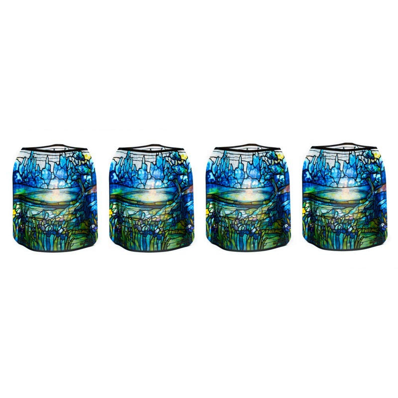 NewNest Australia - MODGY Luminary Lanterns 4-Pack - Floating LED Candles with Batteries Included - Luminaries are Great for Weddings, Parties, Patios & Celebrations of All Kinds (Iris) 