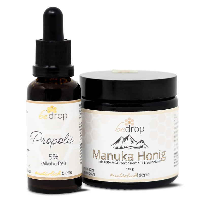 bedrop | The children's set - Manuka honey MGO 400+ & propolis tincture 10% (without alcohol/alcohol-free) - NewNest Australia
