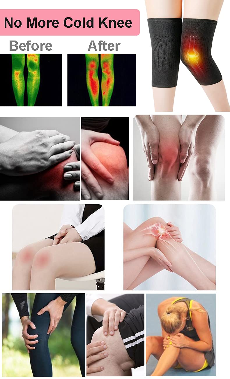 Cashmere Elastic Knee Support Therapy Knee Warmer Knee Arthritis Joint Pain Relief Heat Knee Pads Knee Pads Thermal Knee Braces Warm Cold Knee Cuff For Men And Women - NewNest Australia