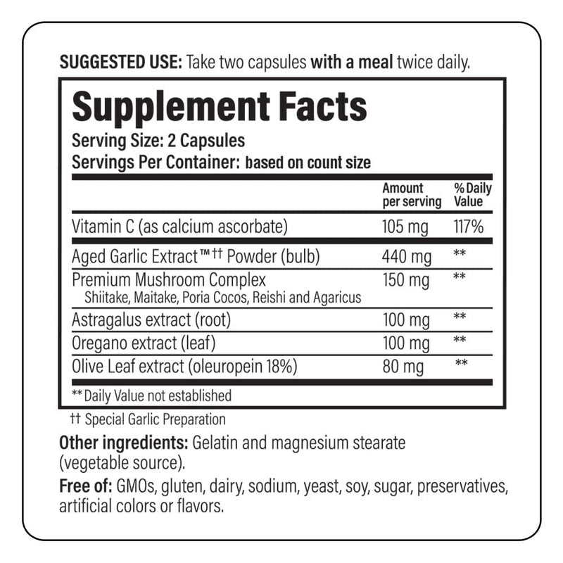 Kyolic Aged Garlic Extract Formula 103 Immune Support, 100 Capsules (Packaging May Vary) 100 Count (Pack of 1) - NewNest Australia