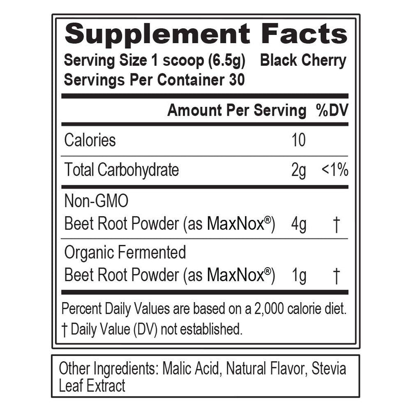Evlution Nutrition Beet Root Powder Concentrated Beet Powder Crystals Nitric Oxide Booster & Natural Circulation Booster Antioxidants Vegan Non-GMO Endurance Superfood (Black Cherry 30 Servings) Black Cherry - NewNest Australia