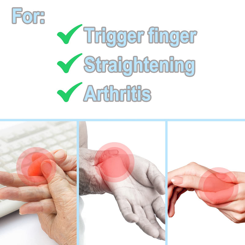 Lyhurk Pack Of 5 Finger Splint, Finger Bandage Stacking Splint Splint Finger Orthosis For Immobilization Snap Finger Capsule Tear Suitable For Index Finger, Middle Finger, Ring Finger, Small Finger - NewNest Australia