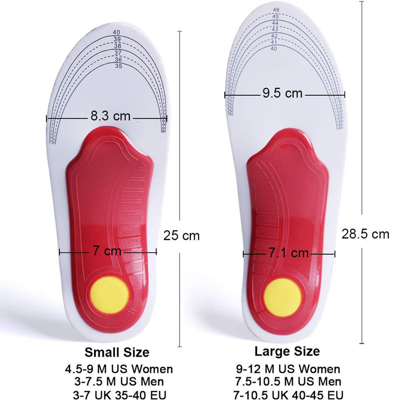 Ailaka High Arch Support Shoe Insoles  Arch Support Cushion Insoles for Men Women, Performance Orthopedic Insoles for Flat Feet, Plantar Fasciitis, Feet Heel Pain Relief - NewNest Australia