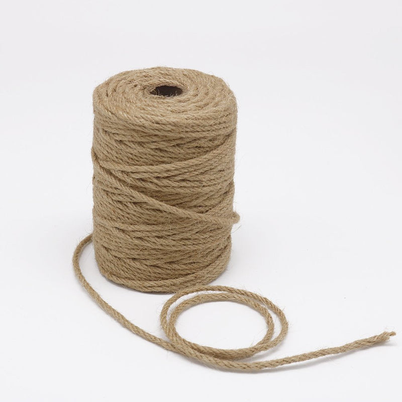 Tenn Well 164 Feet 4mm Natural Jute Twine, Brown Twine Rope for Crafts, Gift Wrapping, Packing, Gardening Applications and Holiday Decorations 50 Meters - NewNest Australia