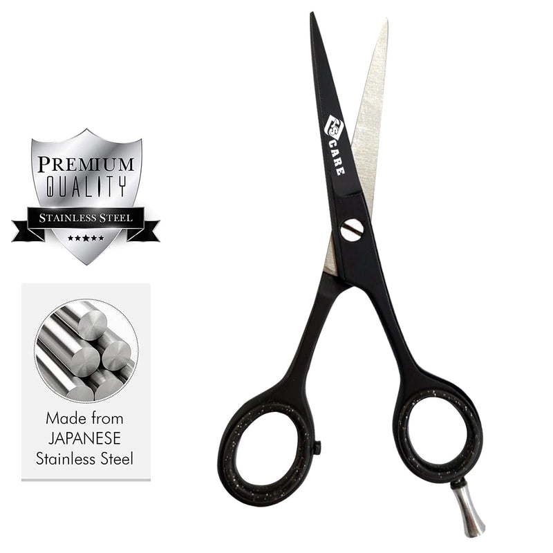 YSCARE Beard Scissors Hair Scissors Mustache Scissors Premium Hairdressing Scissors Extra Sharp Hair Cutting Hairdressing Scissors Stainless Steel (5.5") 5.5" - NewNest Australia