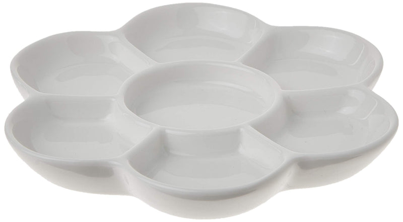 Easyou Porcelain Ceramic Palette Bone China Mixing Tray (Flower Mixing Palette 5.6"/14.5cm) Flower Mixing Palette 5.6"/14.5cm - NewNest Australia