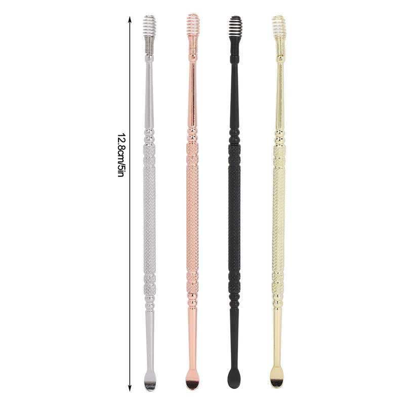 Earpick Ear Wax Remover Set, 4 Colors, 360¬∞ Spiral Earwax Remover Cleaning Tool, Stainless Steel Double Head Earwax Remover Set, Ear Curette Earwax Remover Tool - NewNest Australia