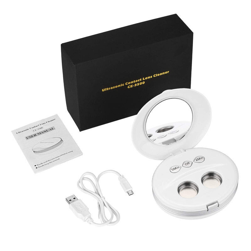 Blumway Ultrasonic Contact Lens Cleaner With Usb Charger - Small And Portable - For The Removable Of Deposits And Residues - Soft Lens Hard Lens Contact Lens Color Lens Rgp Lens And Ok Lens. - NewNest Australia
