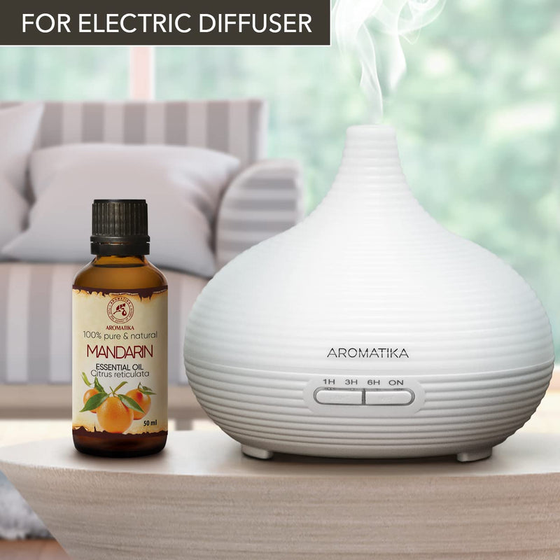Mandarin Essential Oil 50 Ml - Citrus Reticulate - Italy - Pure & Natural - Mandarin Oil For Good Sleep - Aromatherapy - Relaxation - Oil Burner - Yellow Mandarin Oil - NewNest Australia