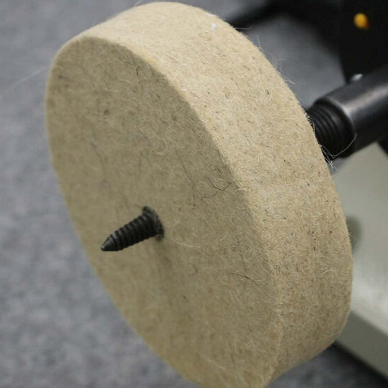 Luo ke 3 Inches Polishing Wheel Kit - Cotton Buffing Wheel/Wool Polishing Wheel/Fiber Grinding Wheel/Mounted Stone Sanding Wheel For Bench Buffer/Bench Grinder (Pack Of 5) - NewNest Australia