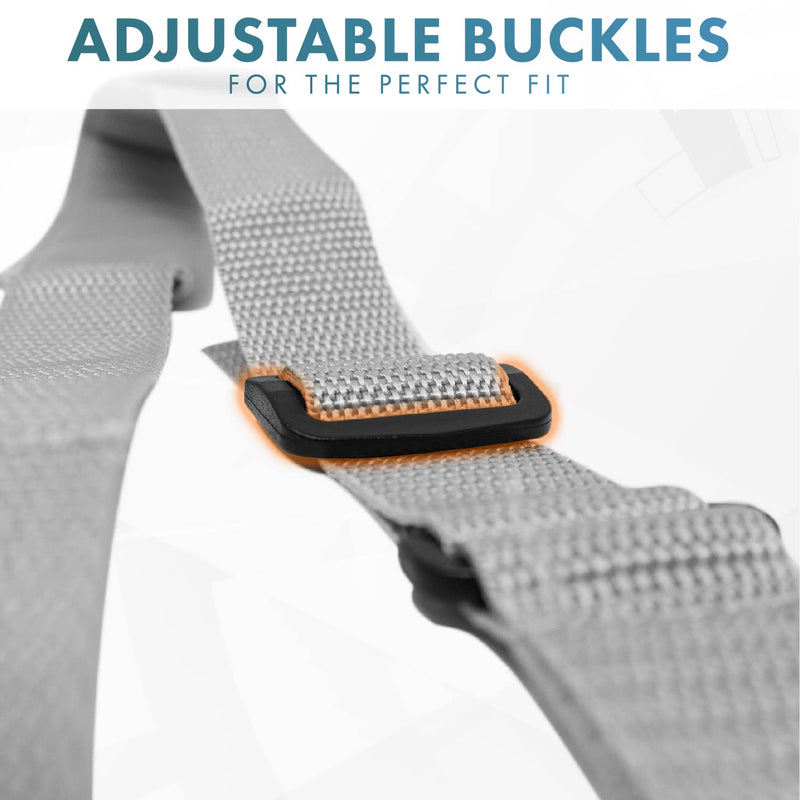Actesso Web Medical Arm Sling - Designed to immobilise and stabilise The arm, Wrist, and Shoulder Following Injuries or for a Broken arm and cast Support. (Medium) Grey M (Pack of 1) - NewNest Australia