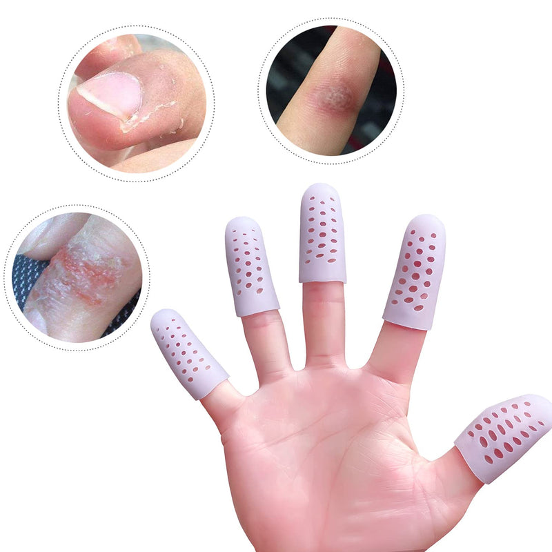 HioIoiH Finger Caps with Hole, Finger Cot Protectors Sleeves, Relief from Pain of Finger Tips Cracked, Arthritis - NewNest Australia