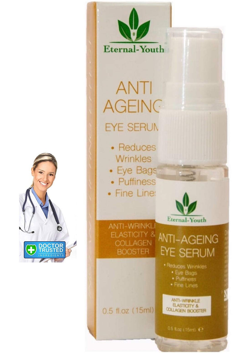 Eye Serum for lines & wrinkles & dark circles and puffiness anti ageing Instant eye bags remover for Crows Feet Fine Lines Collagen Booster - NewNest Australia