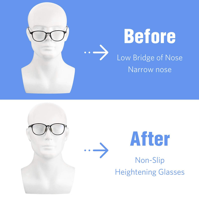 Air Bag Nosepads Adhesive Eyeglass Nose Pads Anti-Slip Nose Pads Comfortable Air Chamber Nose Pads 3.5 mm/ 0.4 inch Thickness for Full Frame Eyeglasses Sunglasses (12 Pairs) 12 - NewNest Australia