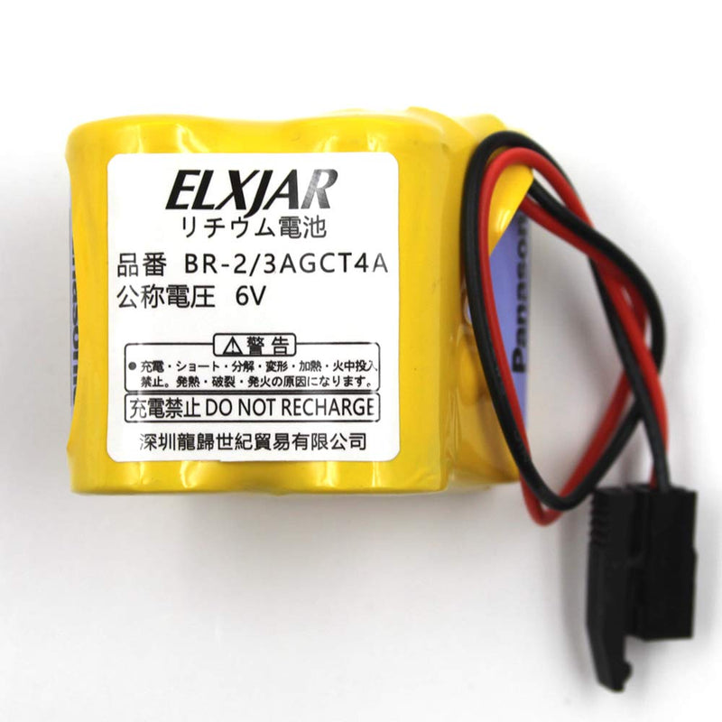 (3-Pack) BR-2/3AGCT4A 6V 4400mAh Replacement Battery for Panasonic FANUC A98L-0031-0025, CUSTOM-107, SHS749, ALIT0138, LIT0138 (Black Connector) Black Connector - NewNest Australia