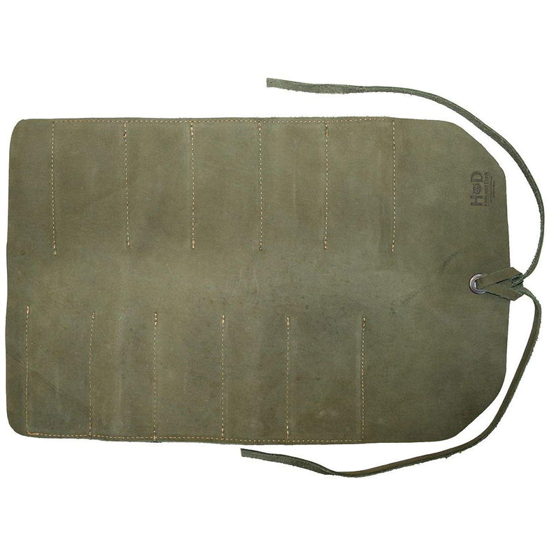 Hide & Drink, Rustic Leather Small Tool Roll Handmade Includes 101 Year Warranty :: Peat Moss - NewNest Australia