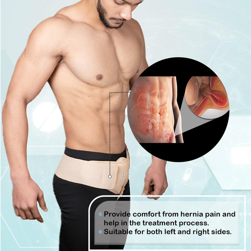 Wonder Care - Inguinal Hernia Belt For Men For Pain Relief Before Surgery For Double Inguinal Or Sports Hernia Braguero With 2 Removable Compression Pads And Adjustable Groin Straps (A103 X-Large) - NewNest Australia
