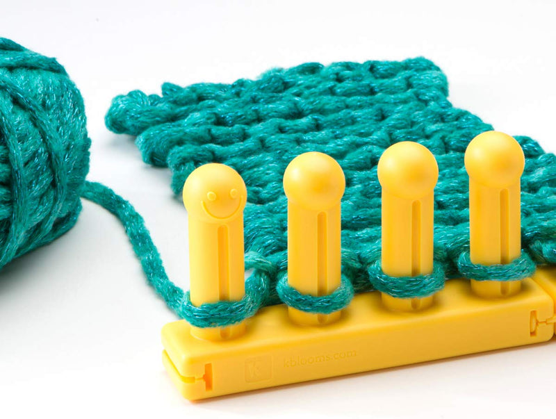 Authentic Knitting Board Zippy Knitting Loom, 5.25 by 3", Yellow - NewNest Australia