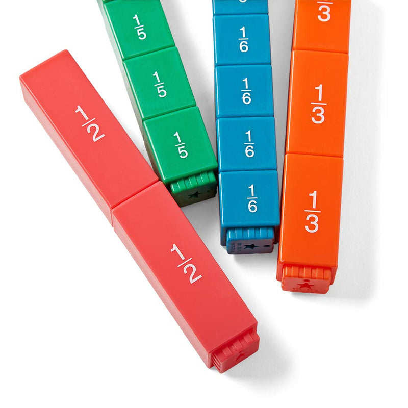 hand2mind Rainbow Fraction Tower Cubes, Montessori Math Materials, Fraction Manipulatives, Unit Fraction, Fraction Cubes, Math Manipulatives for Elementary School, Homeschool Supplies (Set of 51) - NewNest Australia