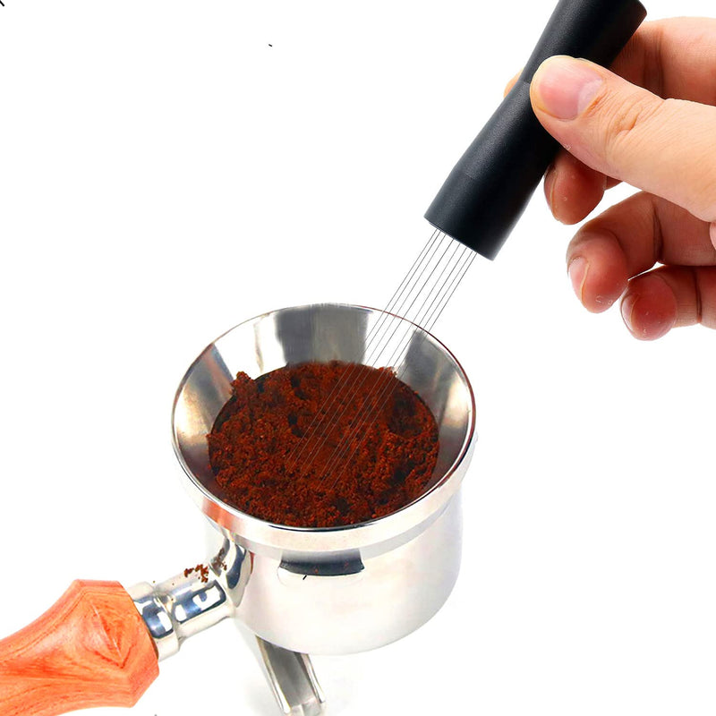 Espresso Coffee Stirrer, Coffee Stirring Tamper WDT Distribution Tool, Needle Type Distributor Hand Stirrer Tool (Black） Black - NewNest Australia