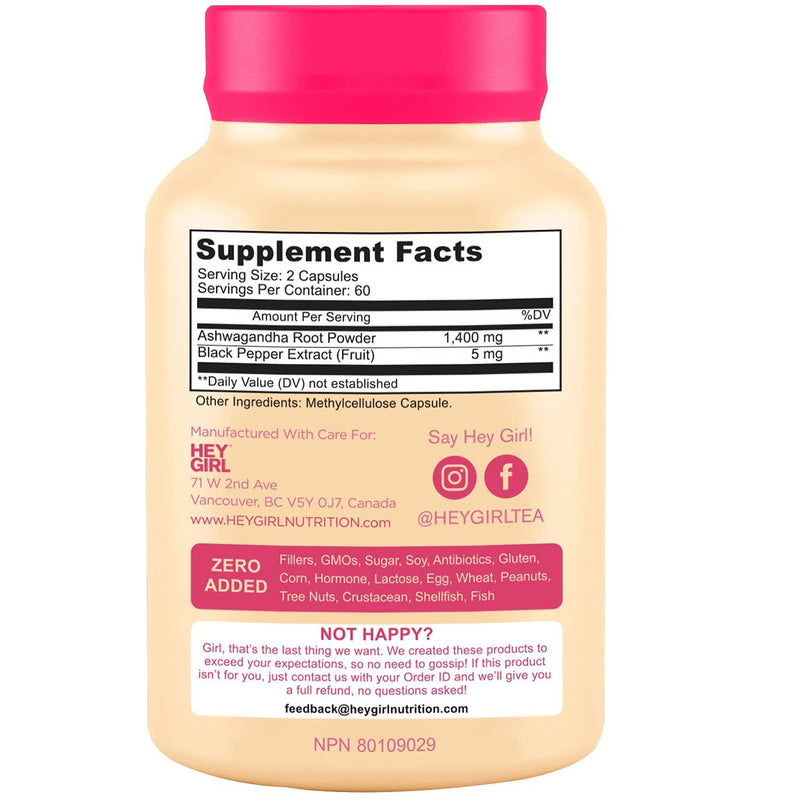 Ashwagandha 1405 mg Ashwagandha Root Powder with Black Pepper Extract 120 Capsule - NewNest Australia