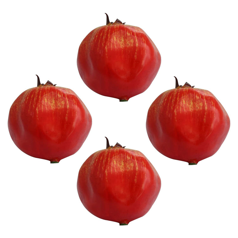 YYANGZ Simulation Pomegranate 4pcs Artificial Realistic Fruit Fake Fruit for Home Party Decoration High Grade Fake Pomegranate 8cm Foam Pomegranate - NewNest Australia