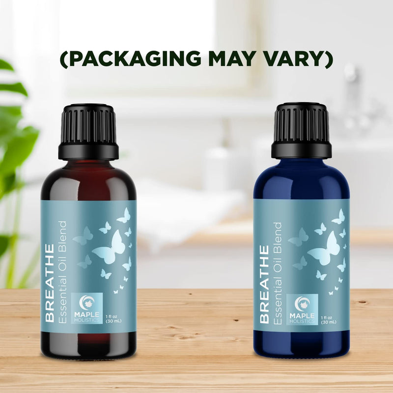 Breathe Blend Essential Oil for Diffuser - Invigorating Breathe Essential Oil Blend with Eucalyptus Peppermint Tea Tree and Mint Essential Oils for Diffusers for Home and Shower Aromatherapy - NewNest Australia