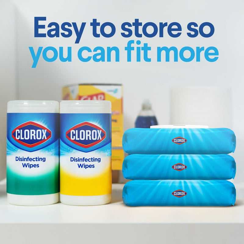 Clorox Disinfecting Wipes, Crisp Lemon - 75 Wipes (31404), Package may vary - NewNest Australia